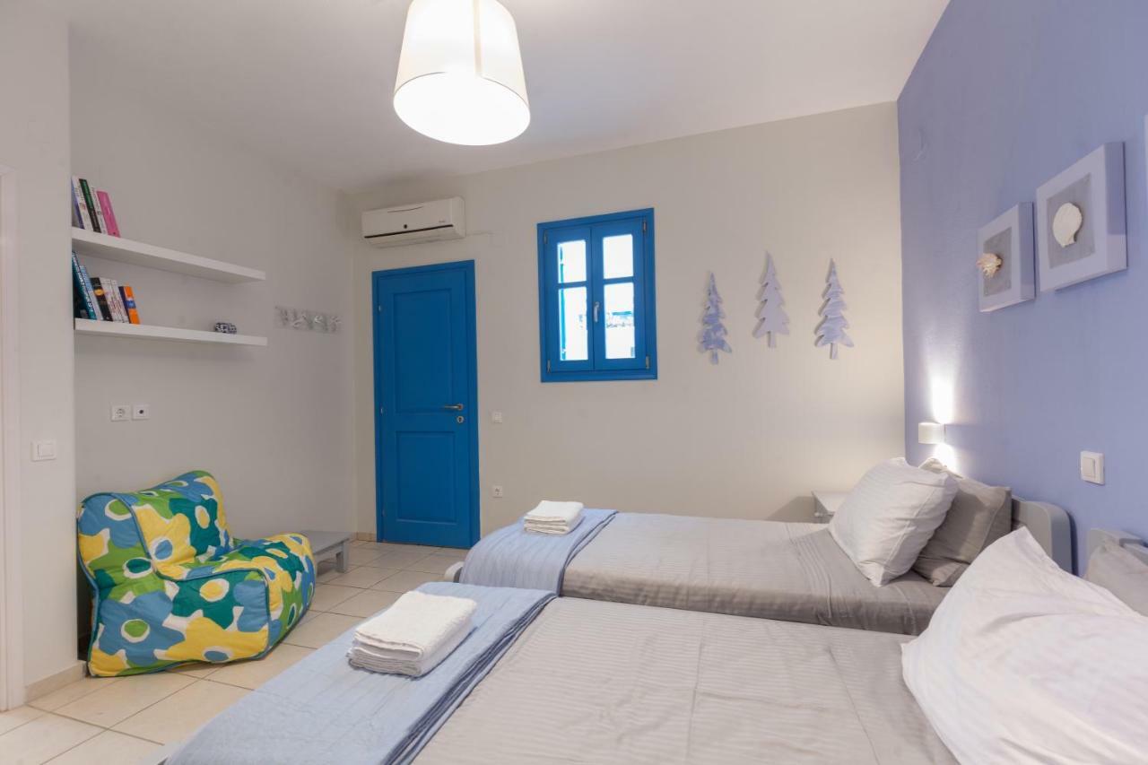 Just Blue With Amazing Sea Views In Piso Livadi Villa Eksteriør billede