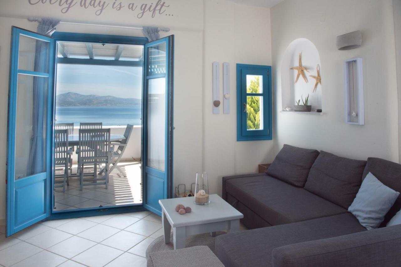 Just Blue With Amazing Sea Views In Piso Livadi Villa Eksteriør billede