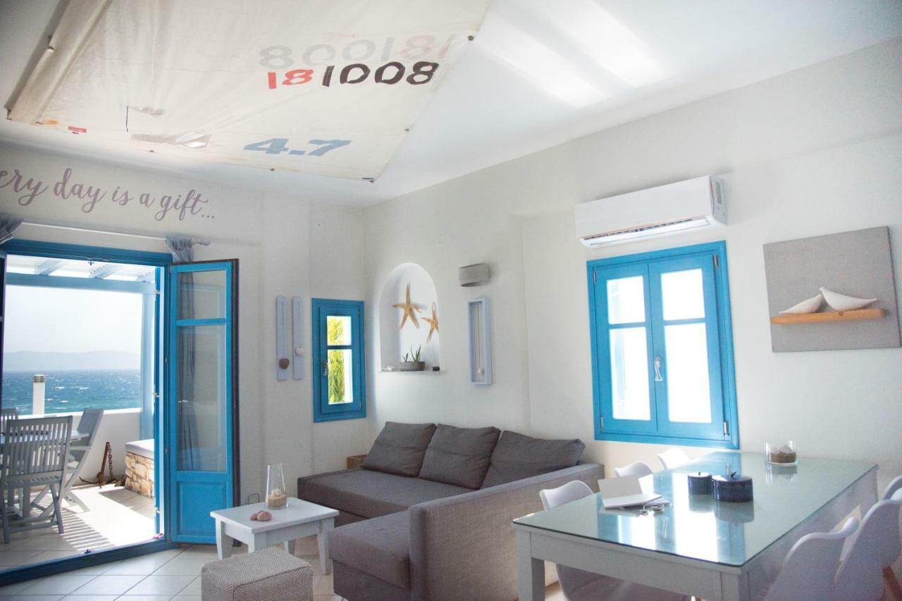 Just Blue With Amazing Sea Views In Piso Livadi Villa Eksteriør billede