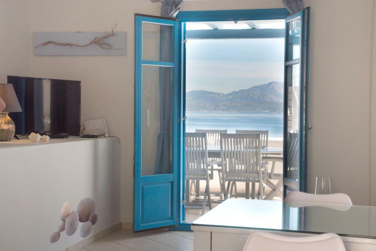 Just Blue With Amazing Sea Views In Piso Livadi Villa Eksteriør billede