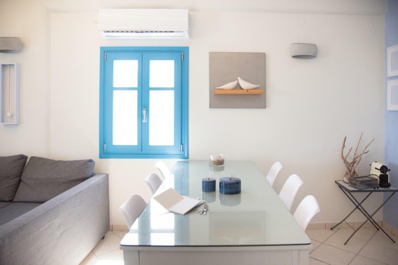 Just Blue With Amazing Sea Views In Piso Livadi Villa Eksteriør billede